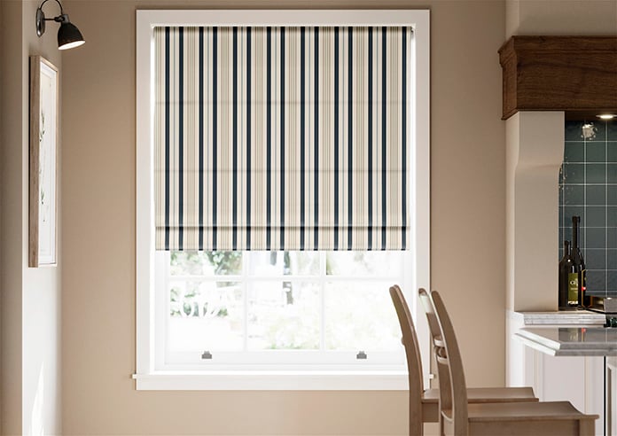 The British Stripe Co. George, Polzeath No.1 - Twist&Fit Roman Blind - Image 3